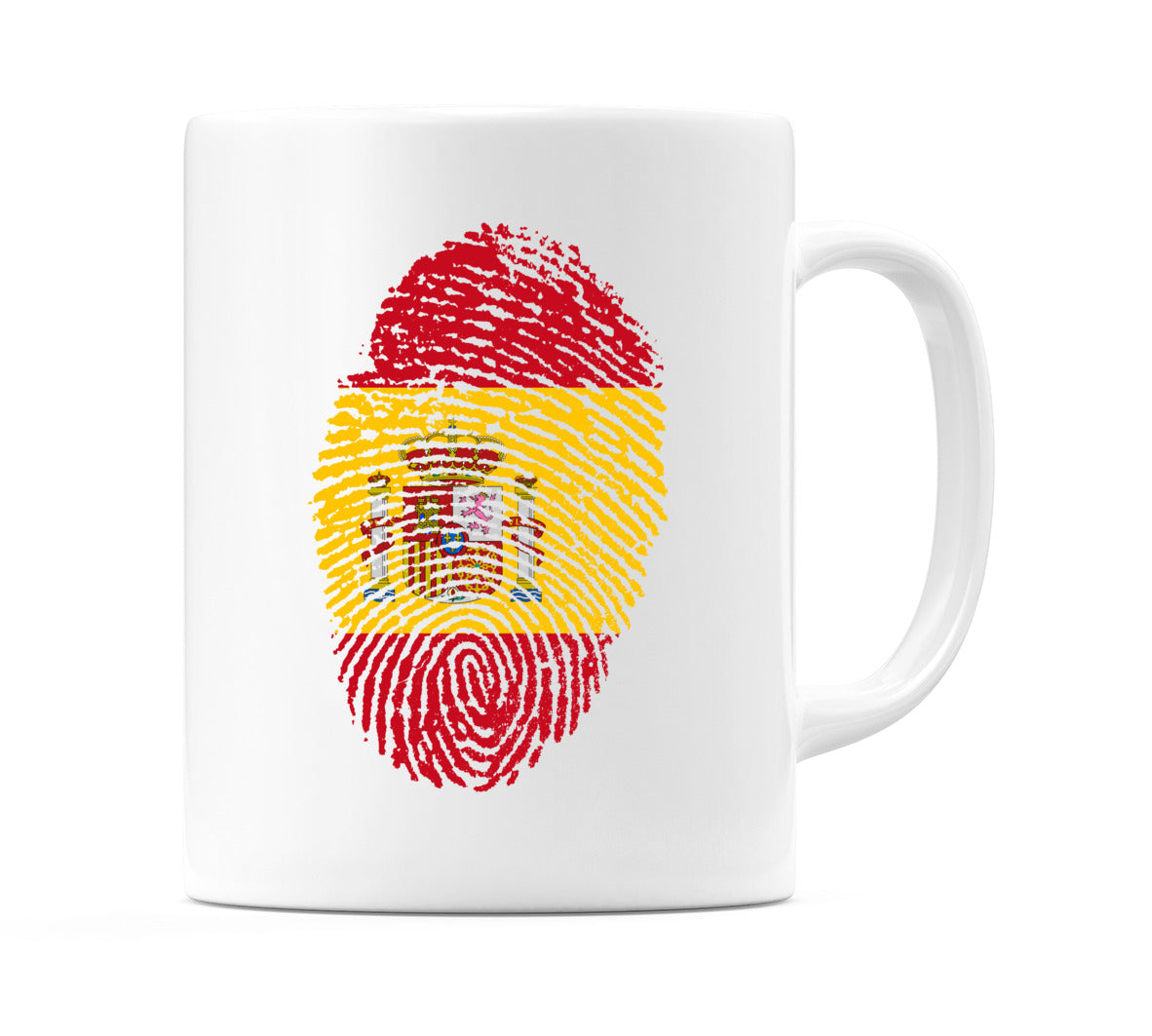 Spain Finger Print Flag Mug