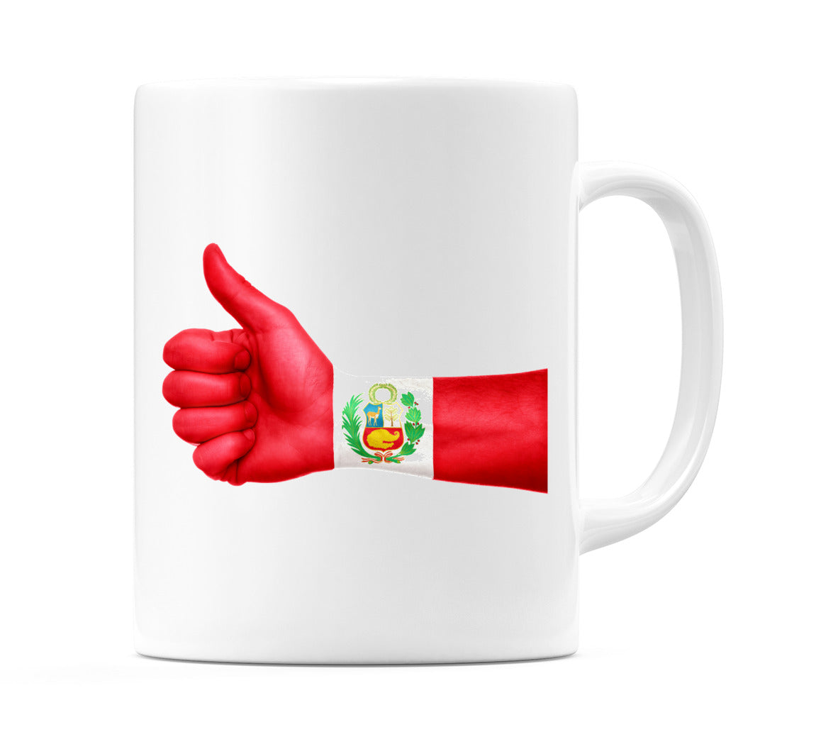 Peru Thumbs up Flag Mug