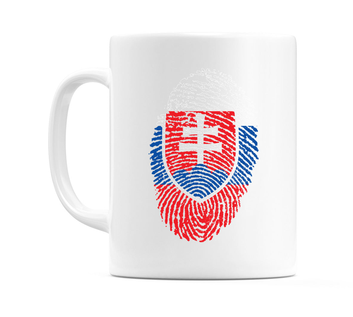 Slovakia Finger Print Flag Mug