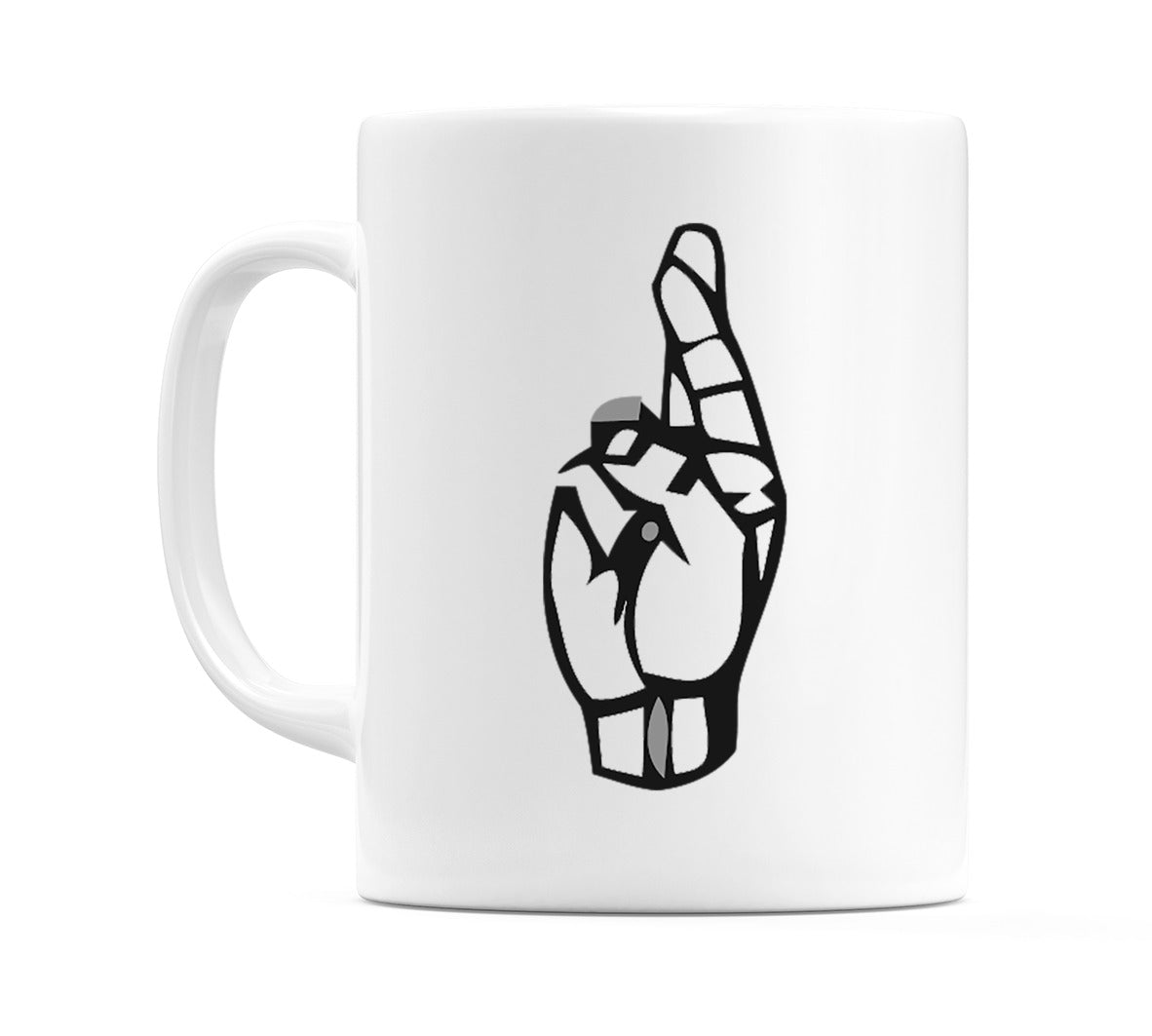 US Sign Language Letter R Mug