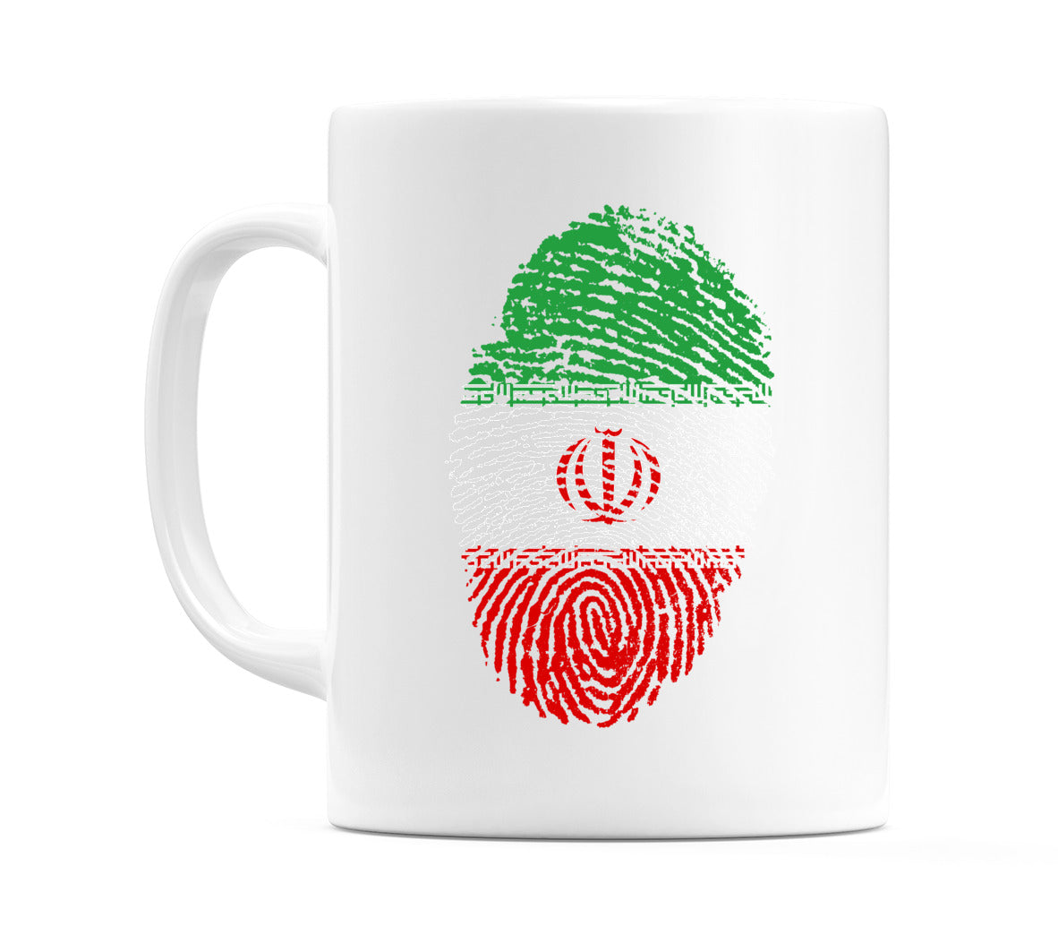Iran Finger Print Flag Mug