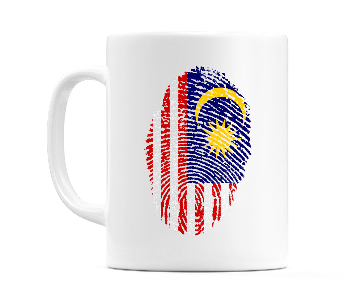 Malaysia Finger Print Flag Mug