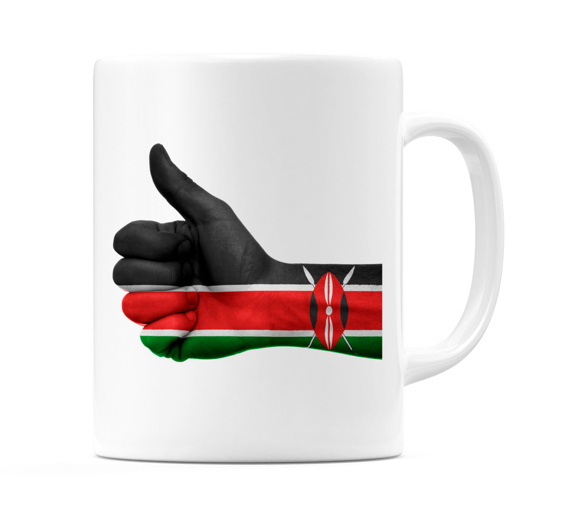 Kenya Thumbs up Flag Mug