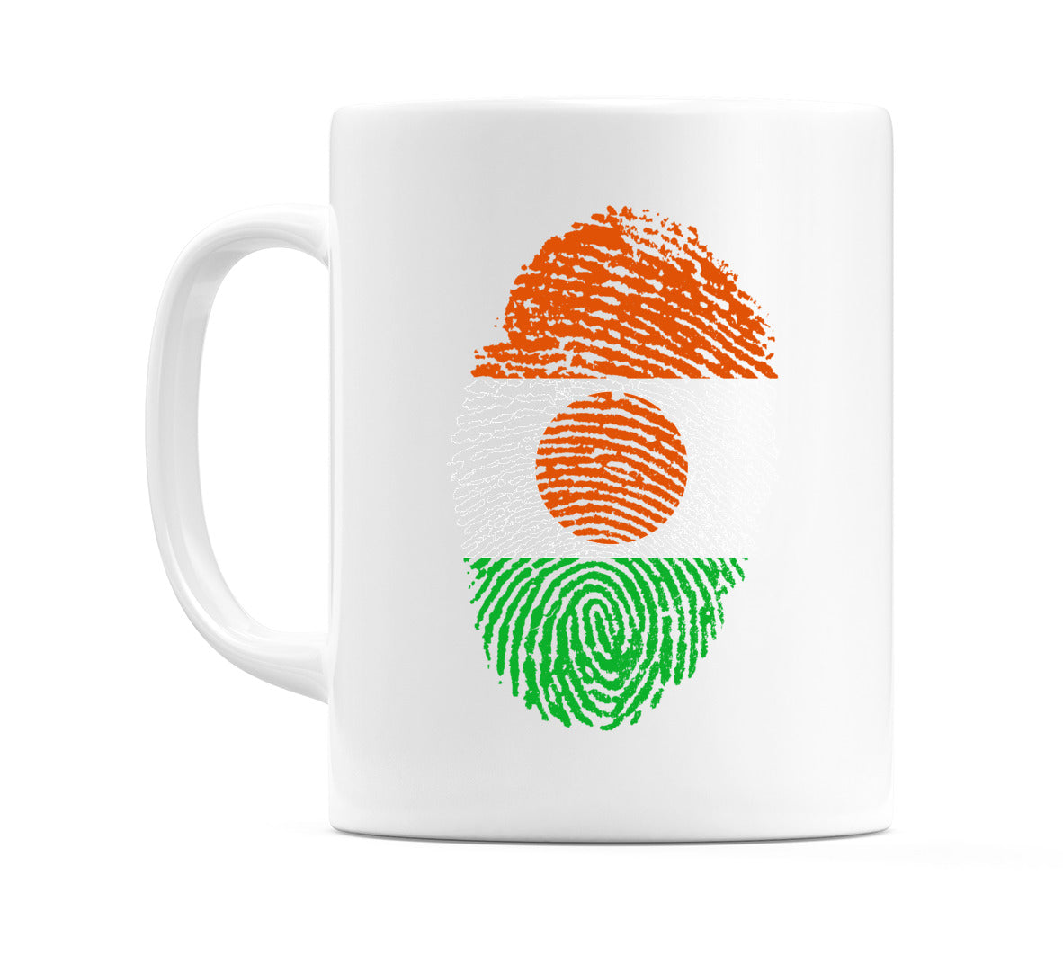 Niger Finger Print Flag Mug