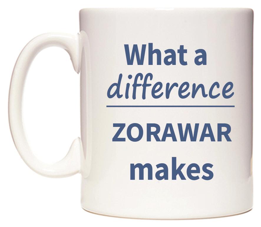 What a difference ZORAWAR makes Mug