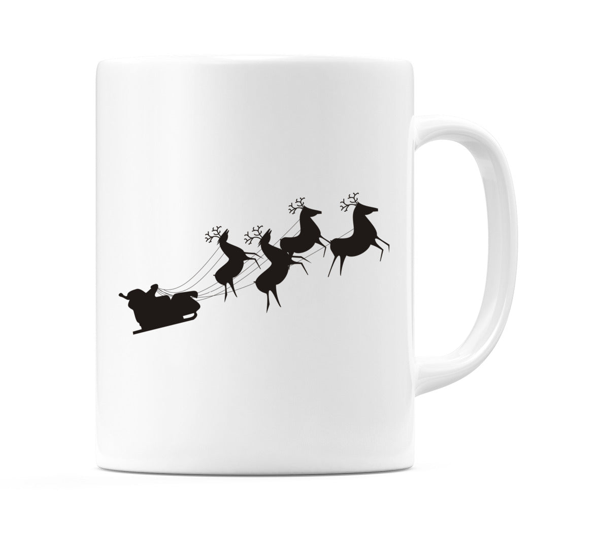 Santa Sledding Mug