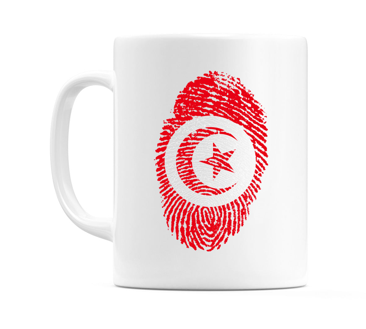 Tunisia Finger Print Flag Mug