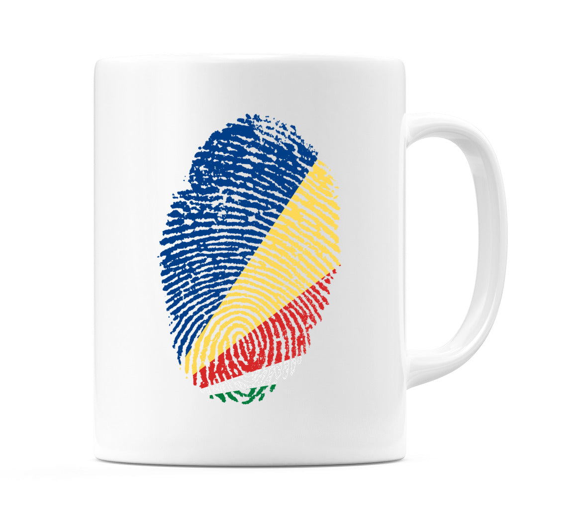 Seychelles Finger Print Flag Mug