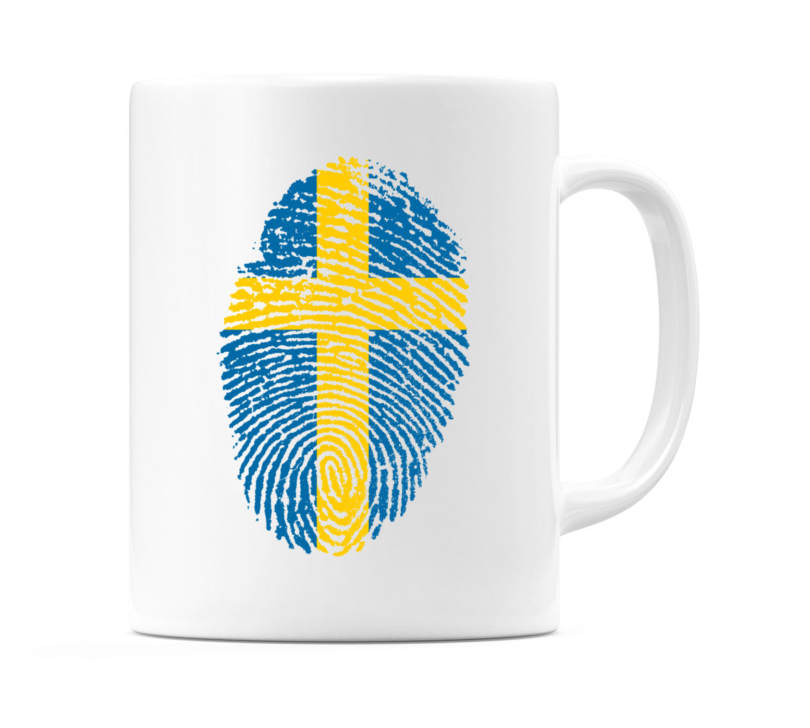 Sweden Finger Print Flag Mug