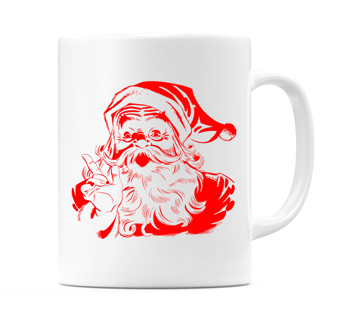 Santa Claus in Red Mug
