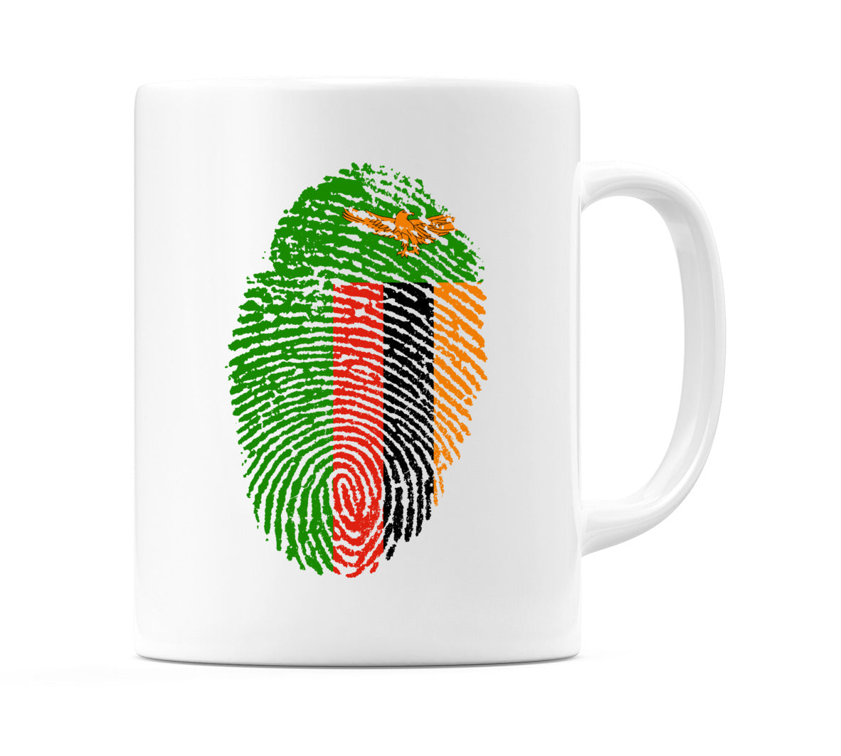 Zambia Finger Print Flag Mug