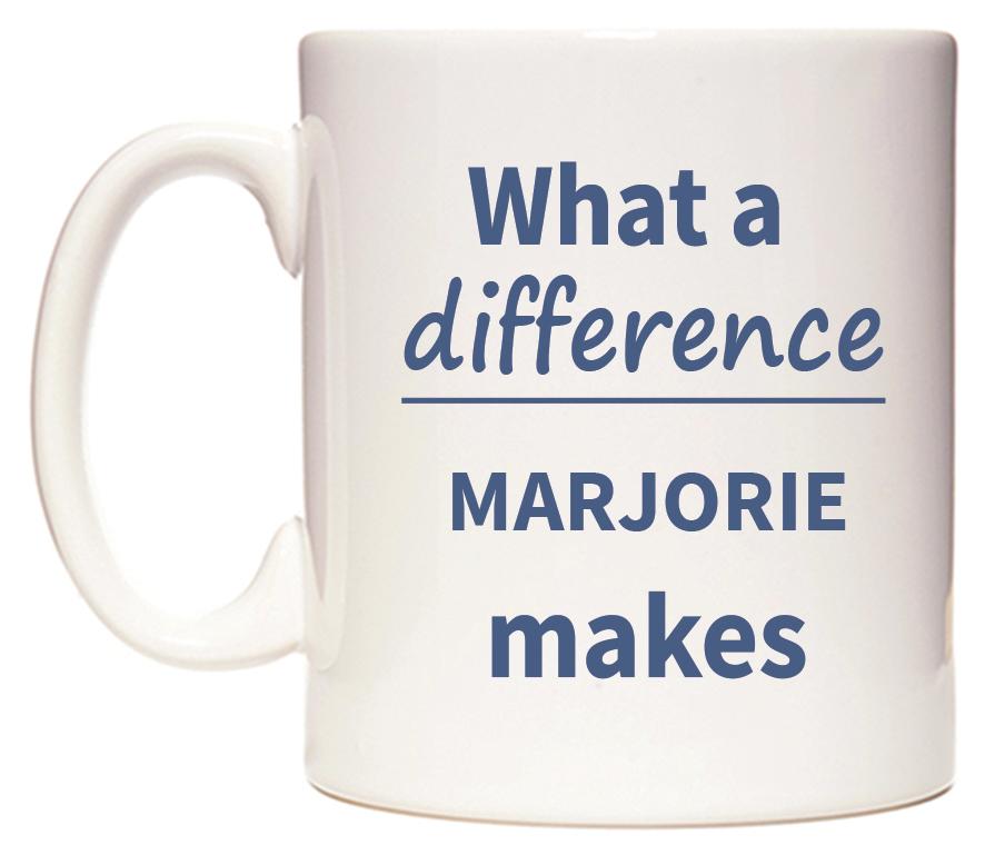 What a difference MARJORIE makes Mug